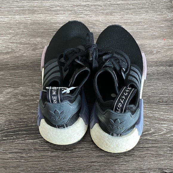 Adidas Black and Purple Athletic Shoes, Size 5 - Picture 3 of 6